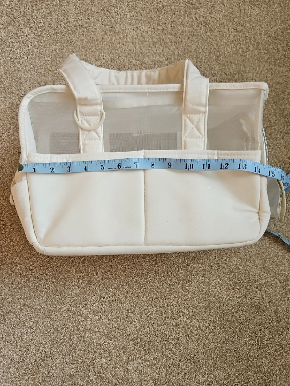 ONE CUTE NWT Cream Small Pet Carrier Bag